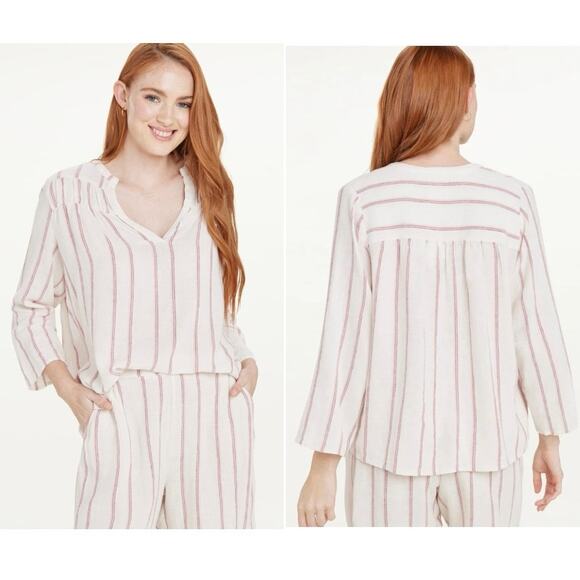 Splendid Amorosa Blouse Striped Womens Top - Size M - Picture 1 of 8
